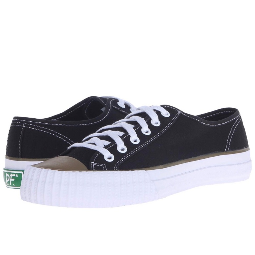 PF Flyers Center Lo, Unisex, Black/White, M9/W10.5